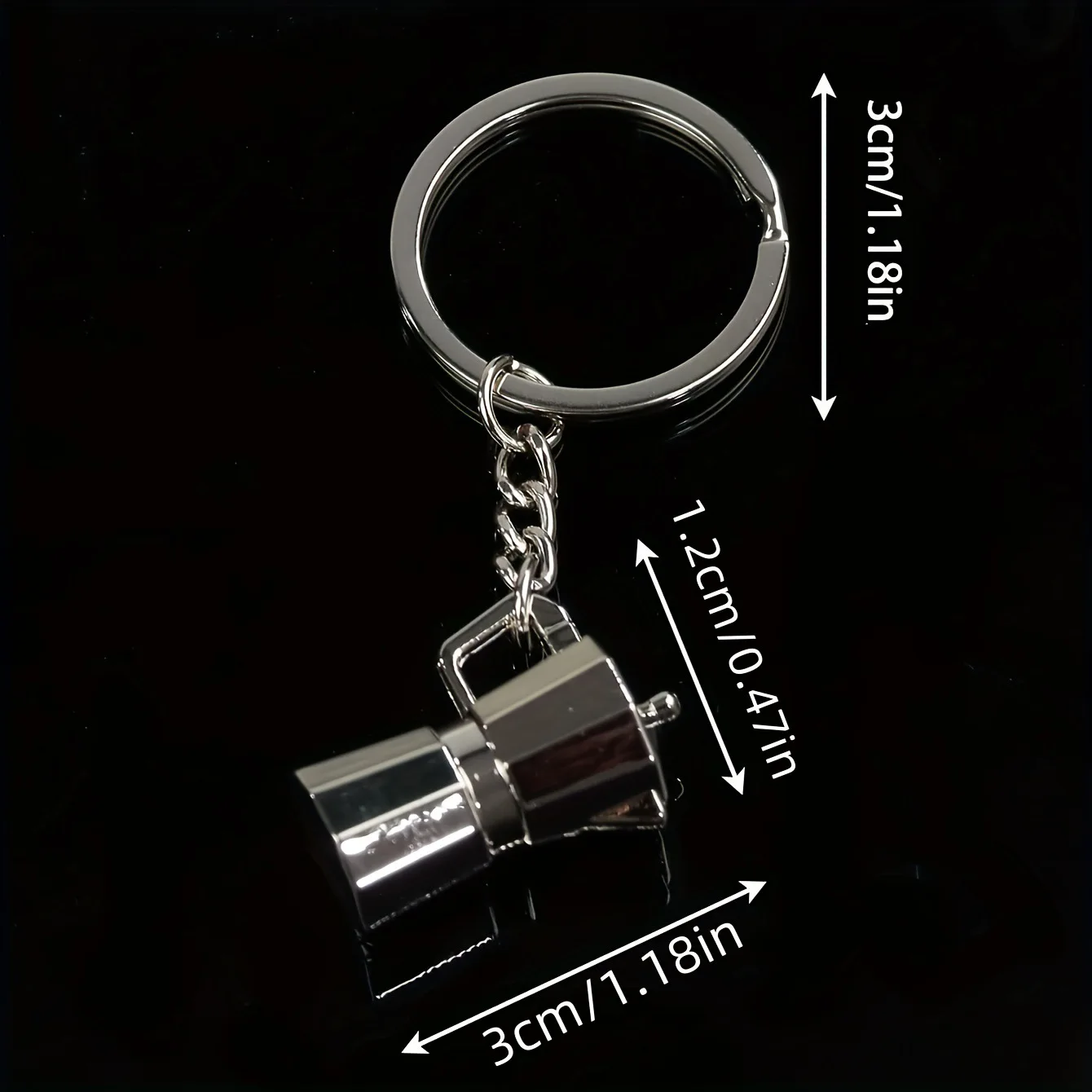 1 قطعة سلسلة المفاتيح المخصصة شخصية معدنية صغيرة اليد يخمر القهوة المفاتيح مخصصة حلقة رئيسية اكسسوارات السيارات هدية بالجملة