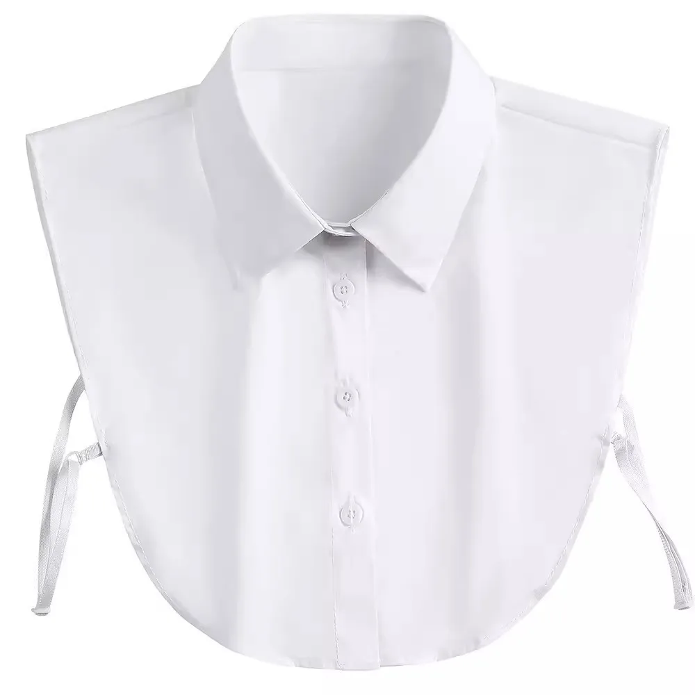 

Detachable Fake collars Removable Women Solid Black White Vertical Small Flip Versatile Shirt Jumper Fashion False Collar