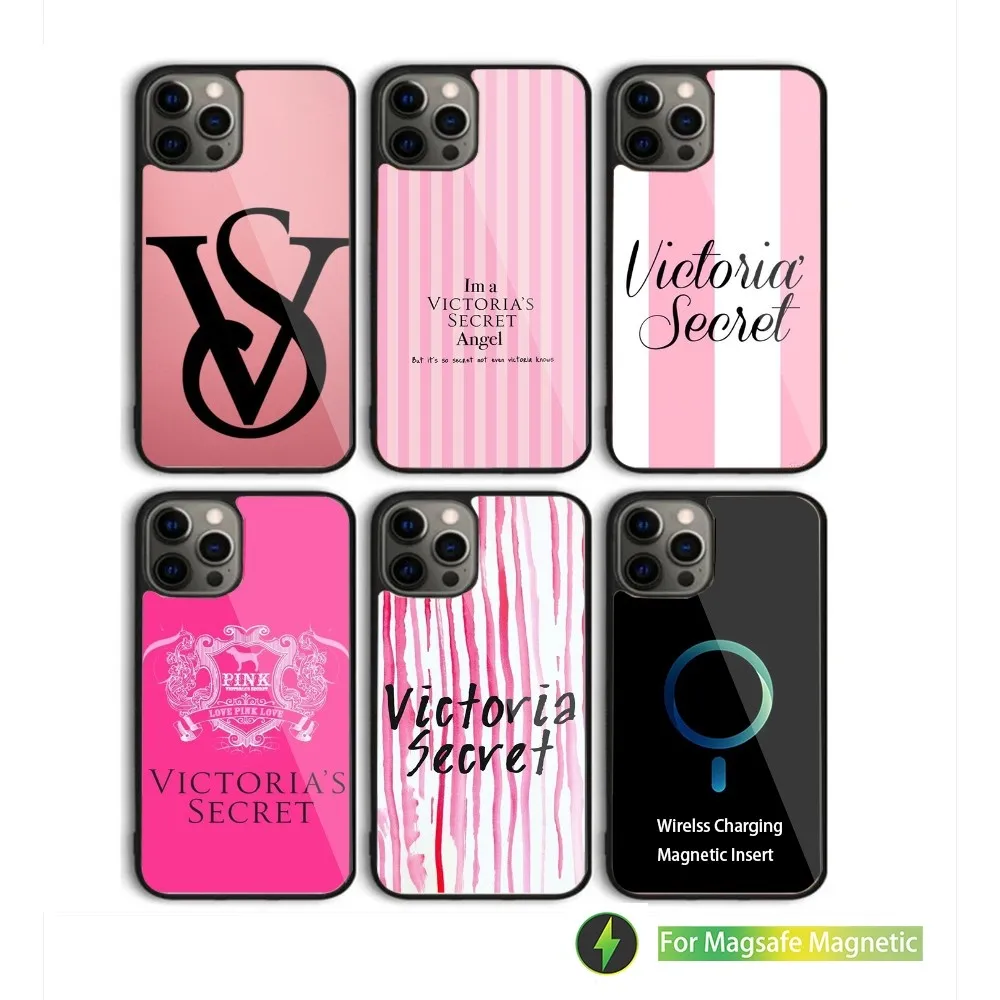 V-Victoriases-s Fashion S-Secrets Phone Case For iPhone 15,14,13,12,11,Plus,Pro,Max Mini Magsafe Magnetic Wireless Charging