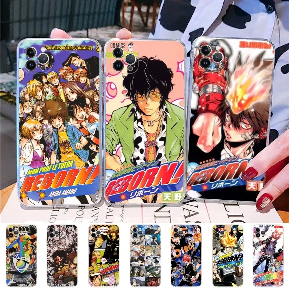 Katekyo Hitman Reborn Phone Case For iPhone 15 14 13 12 Mini 11 Pro XS Max X XR SE 6 7 8 Plus Soft Silicone Cover