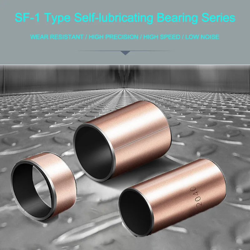 1~10Pcs SF-1 Self Lubricating Composite Sleeve Bearing Bushing Shafts ID 3/4/5/6/7~60mm OD 5/6/7/8/9/10~55mm