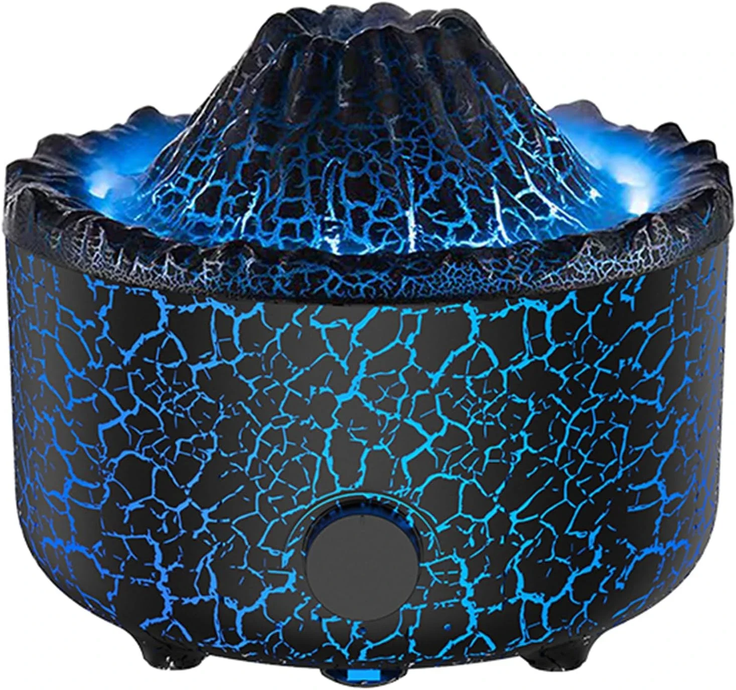 

Cool and Serene 560ml Ultrasonic Aromatherapy Essential Oil Diffuser/Humidifier with Flame & Volcano Design - Perfect for Bedroo