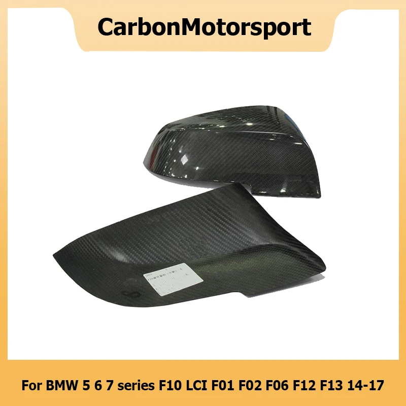 Add on/Replace OEM/OX Horn Carbon Fiber Side Door Mirror Cover For BMW 5 6 7 Series F10 14-17 F01 F02 13-15 F06 F12 F13 16-ON