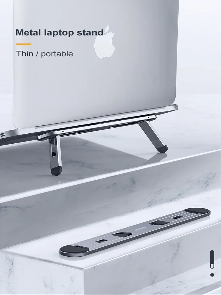 Eary Przenośna podstawka pod laptopa do MacBooka Składany uchwyt na tablet Podstawka pod notebooka do podpory biurka Stojak Air Pro Wentylowane chłodzenie — zdjęcie produktu 7