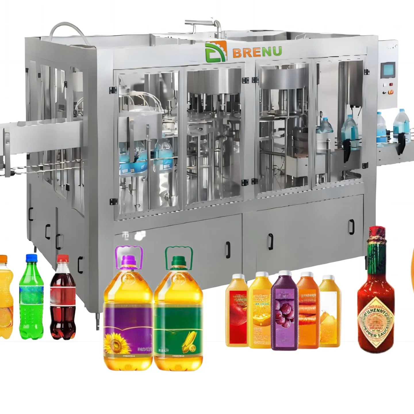 Automatic 3in1 High Efficiency Liquid Filling Machine Multi-function Packaging for Beverage Oil Water with Capping