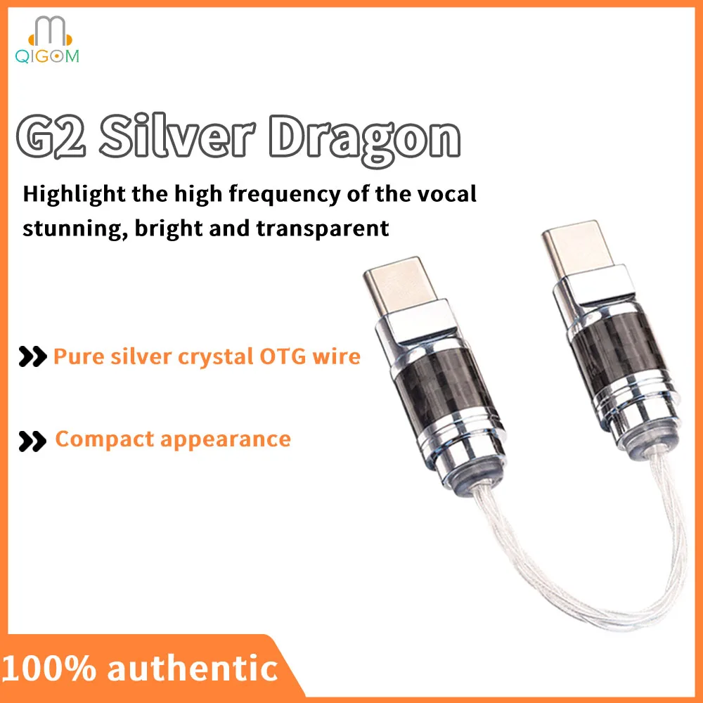 

QIGOM G2 Decoding Cable, Vocal, Medium/High Frequency, Audio Adapters for iphone, OTG Wire, Little Tail Decoder