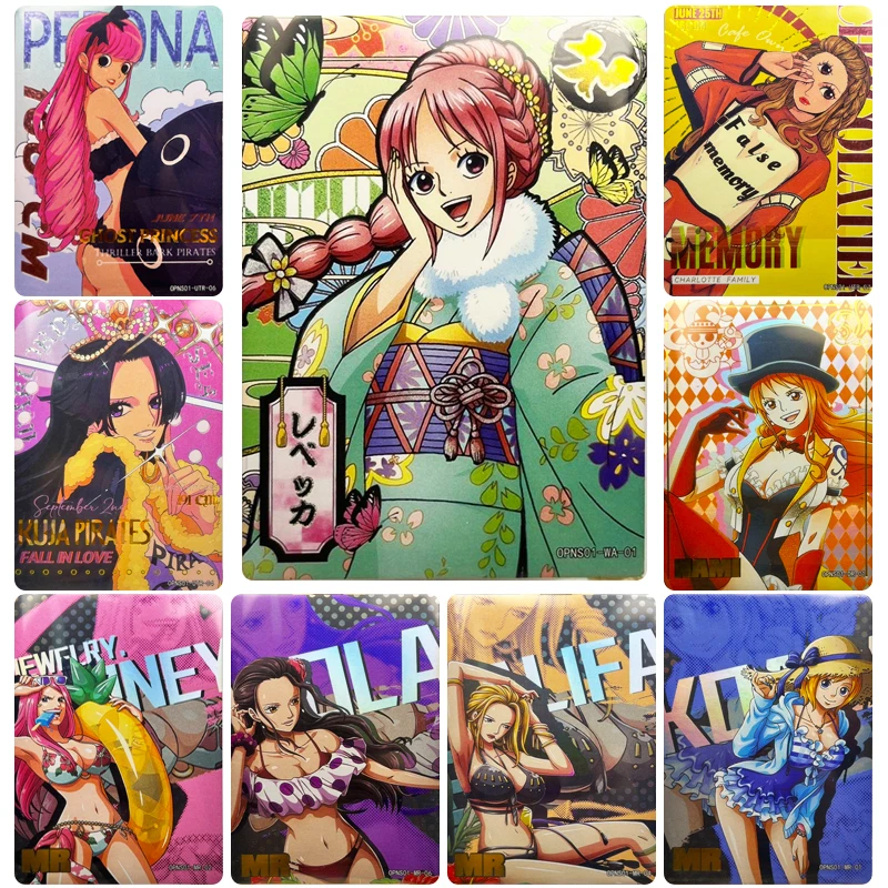 

ONE PIECE WA DR MR UTR series коллекционная карточка Nefertari D. Vivi Nami, персонажи аниме, флэш-карта, Мультяшные игрушки, Рождественский подарок