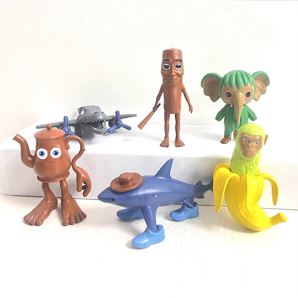 Italian Brainrot Tung Sahur Figure Toy Tralalero Tralala Figures Bombardino Crocodilo Shimpanzini Bananini Model Decor Doll Gift image 4