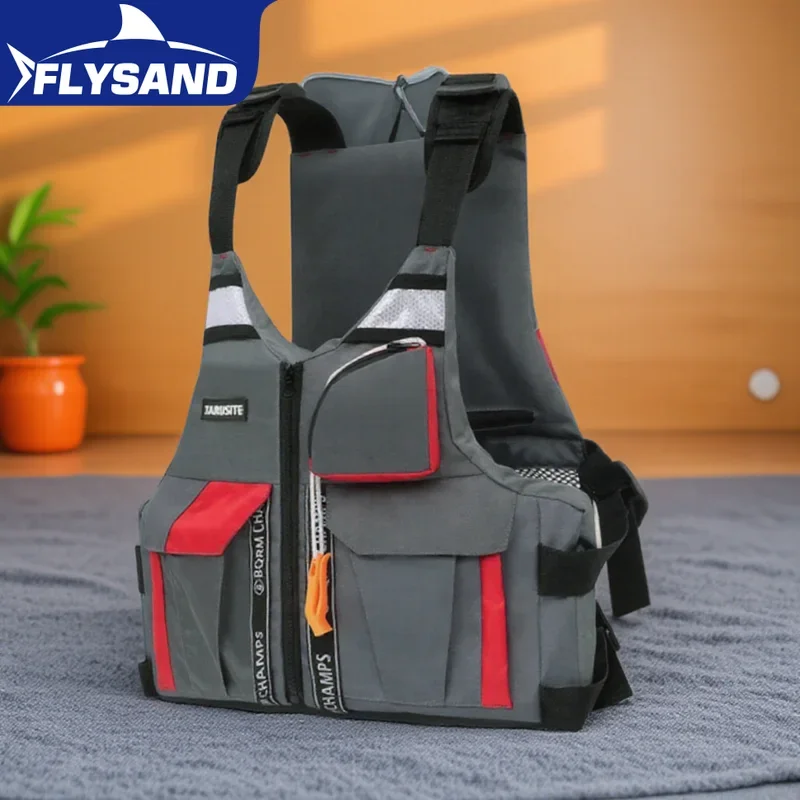 

Жилет для рыбалки на открытом воздухе, спасательный жилет с высокой плавучестью для мужчин и женщин, регулируемые ремни, рыболовные снасти и оборудование для катания на лодках