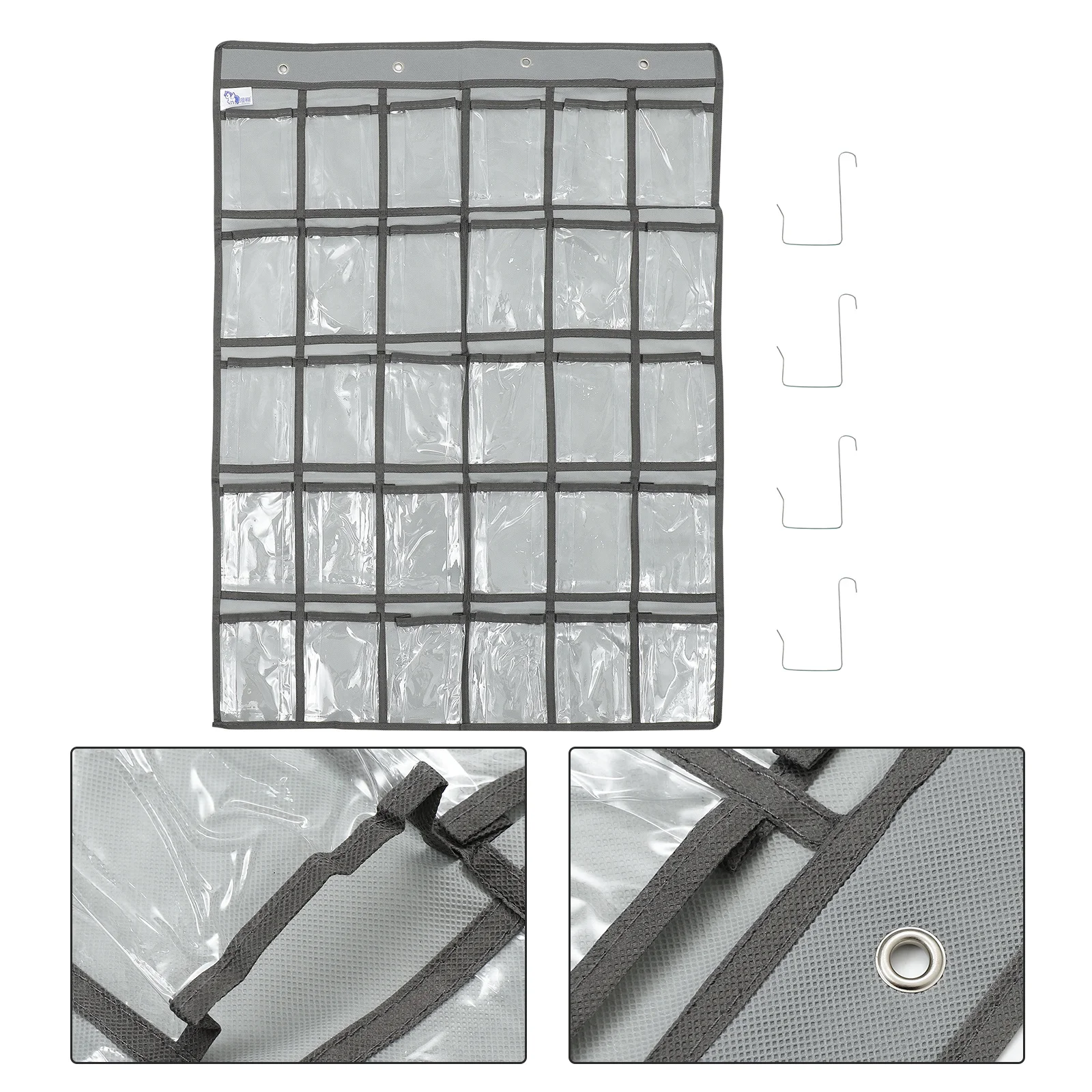 

1Pcs Multi-Pocket Wall Hanging Storage Bag for Home Office Door Back Organizer Non-Woven Sundries Pouch Efficient Space-Saving