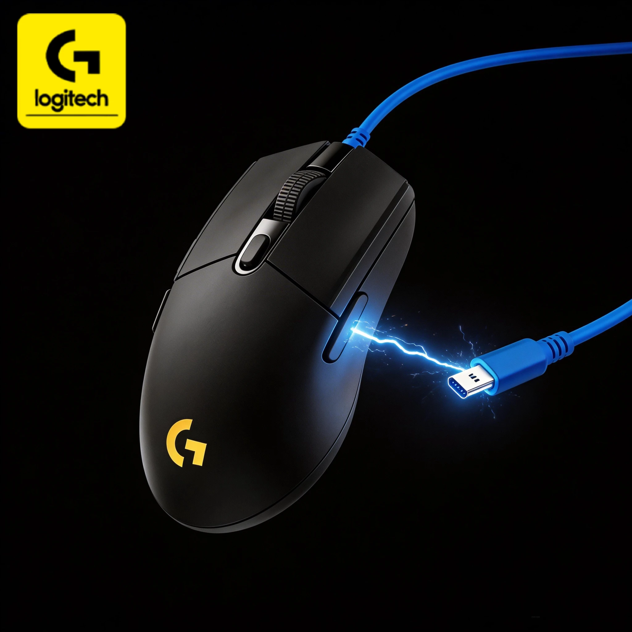 

Logitech G203/G102, a wired mechanical mouse with vibrant backlighting, 8K DPI, 6 customizable keys, and multi-device compatibil