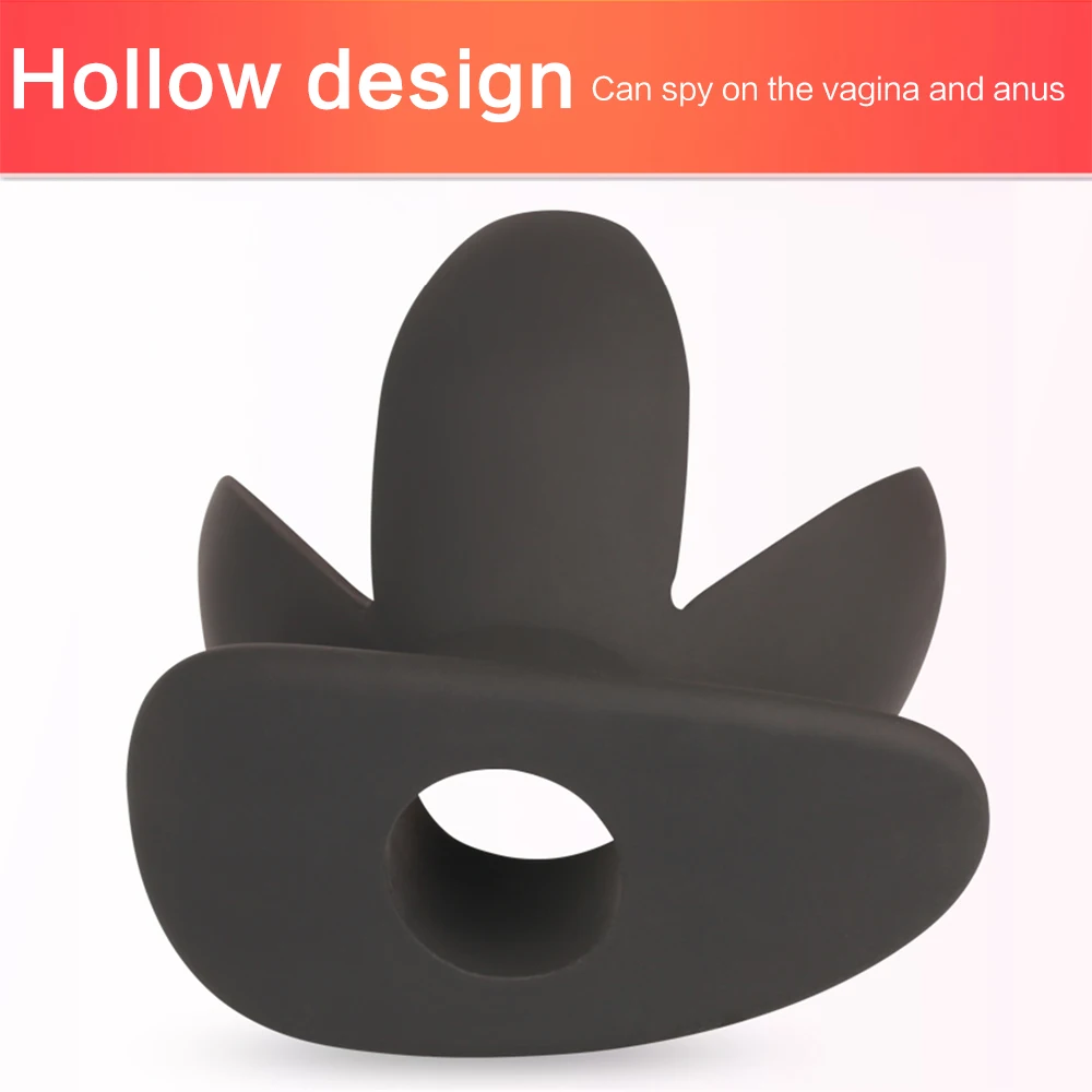 Silicone Anal Dilator Hollow Petal Tunnel Buttplug Anal Expander Vagina Speculum Expansion Sounding Woman Men Dildo Anus Sex Toy