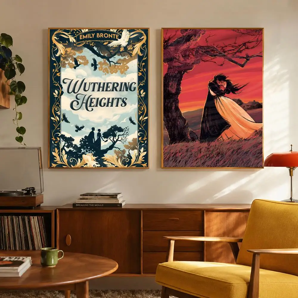 Classic Novel Wuthering Heights Poster Digital Solvent Print Waterproof PP Fade-Resistant Wall Art Room Decor Gift