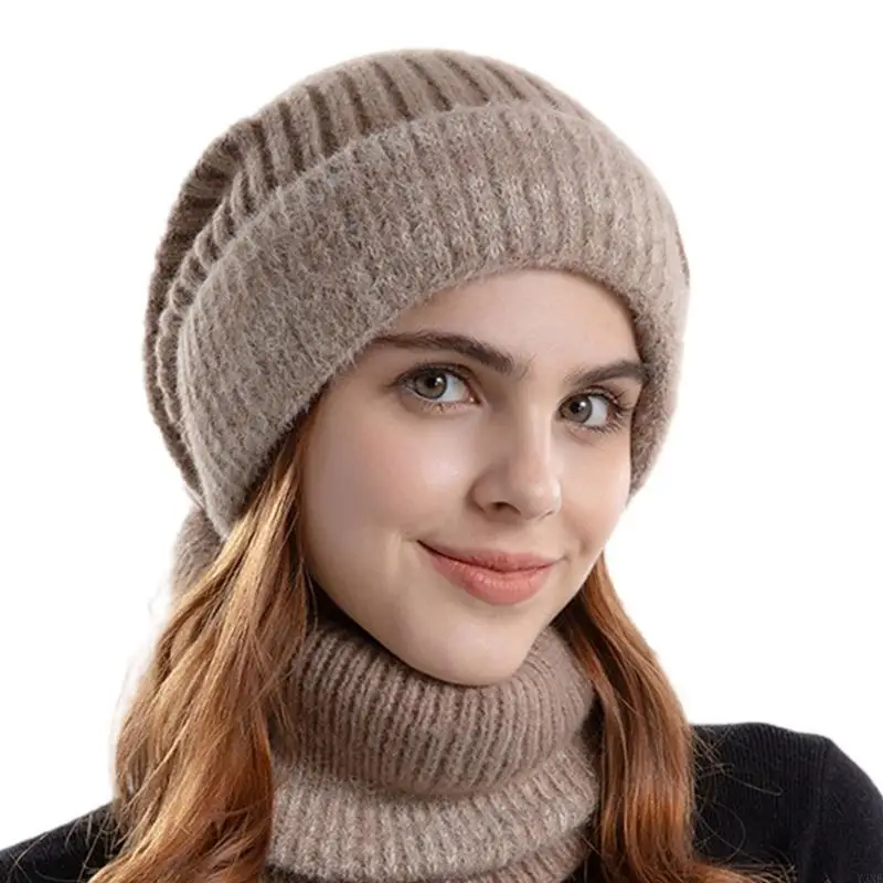 Y3NE للجنسين قبعة تدفئة الرقبة الجراب قبعة الصياد الدافئة للتزلج والتزلج سميكة يندبروف Ushanka قبعة للطقس البارد