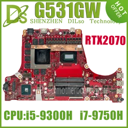 KEFU-placa base G531GW para ordenador portátil, para ASUS ROG G531G, G531GU, G531GV, G731GV, con I5-9300H, GTX1660Ti, RTX2060, RTX2070