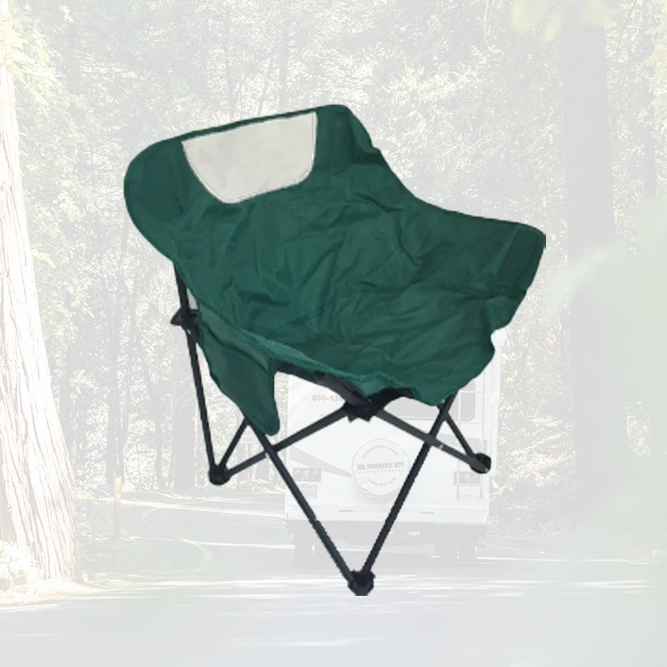 

Intelligent Library Camping Outdoor Folding Chair Classic Moon Chair Oxford Cloth Material Carbon Steel Support Legs