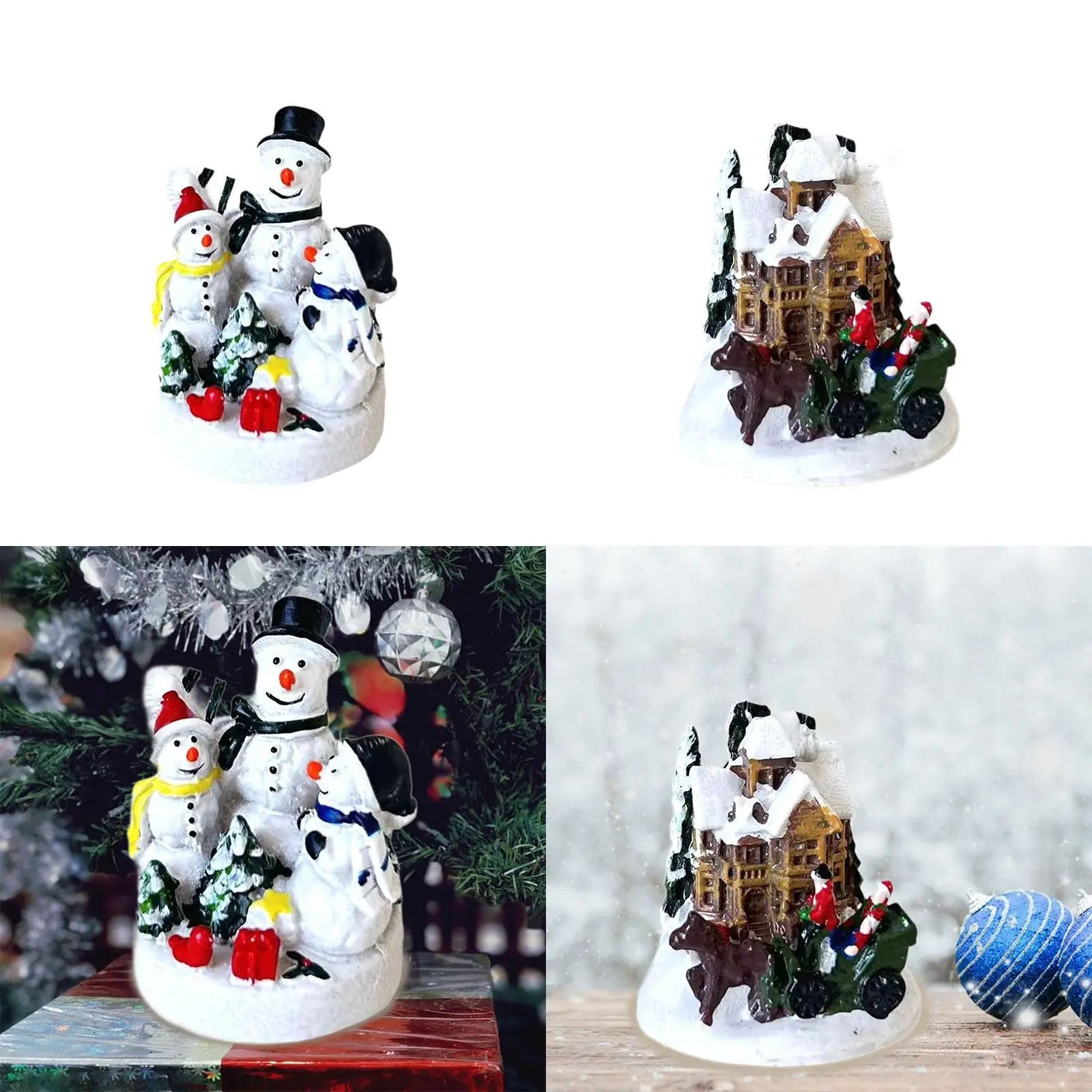 Christmas Decoration Sculpture Gift Collectible Arts Christmas Figurine for