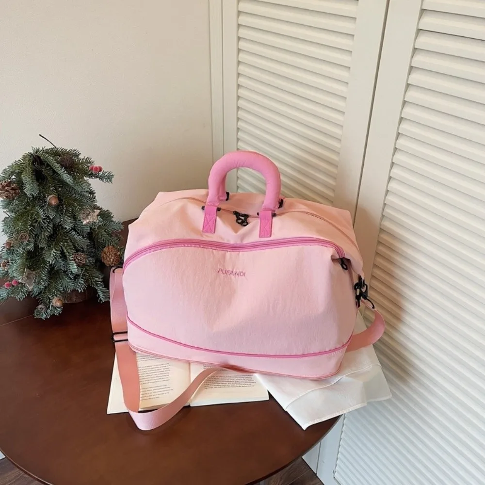 

Large Capacity Travel Luggage Bag Extensible Water-resistant Yoga Gym Bag Dry and Wet Separation Wear-resistant Handbag