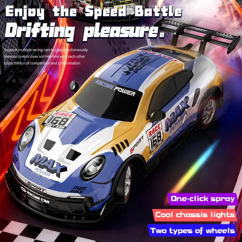 Nuovo auto telecomandata a quattro ruote motrici - Giocattolo modello da corsa per auto telecomandata per ragazzo drift ad alta velocità RC