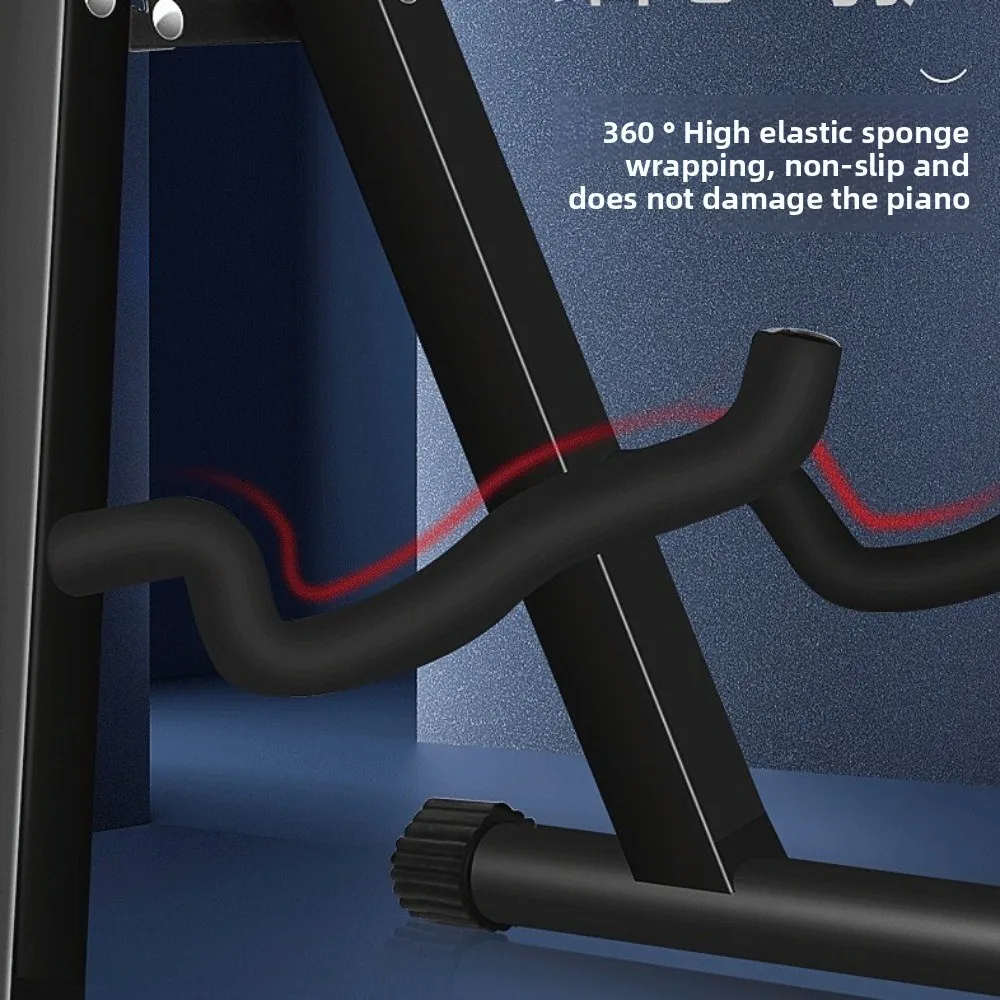 

Sturdy and Stable Vertical Guitar Stand Metal a-Frame Portable Guitar Rack Foldable Tripod Universal a Frame Floor Stand Ukulele