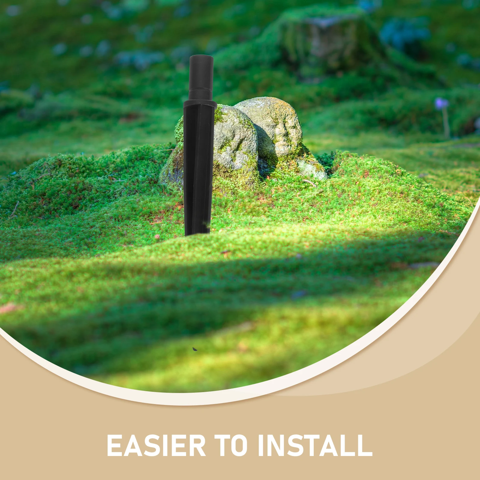 

10Pcs Ground Stakes for Solar Light Reinforced Plastic Lamp Stakes Outdoor Garden Path Light Replacement Sturdy Drainage Design