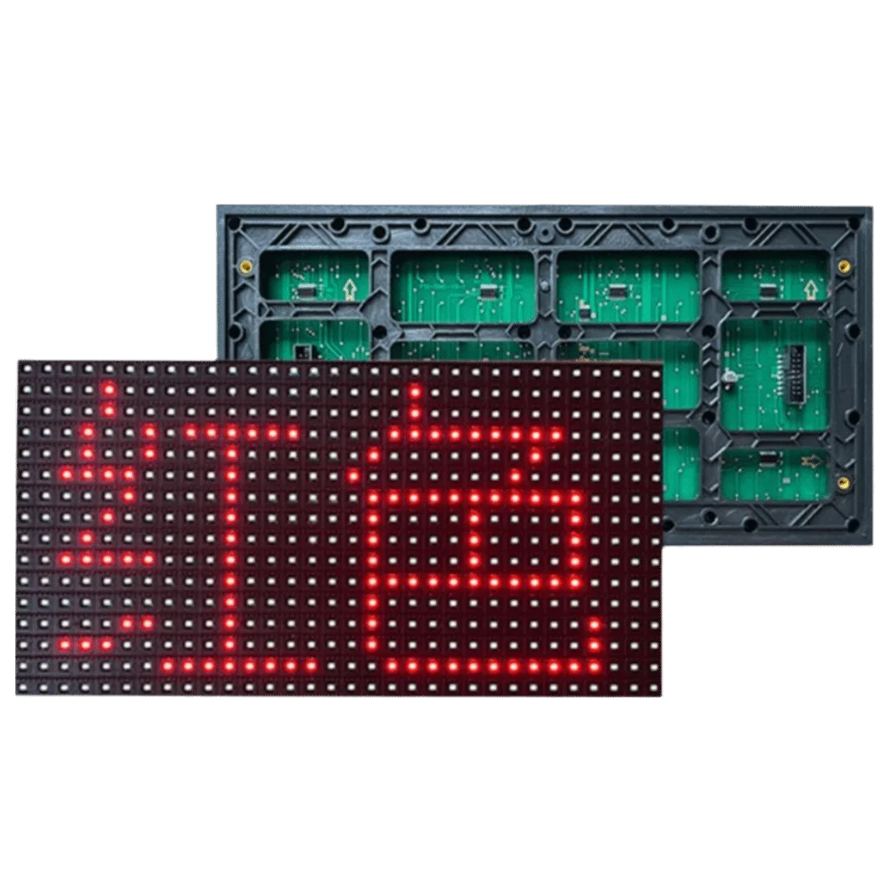 Panneau LED rouge monocouleur professionnel P10, panneau lumineux extérieur, étanche, 320*160mm, module SMD, sous-titres défilants