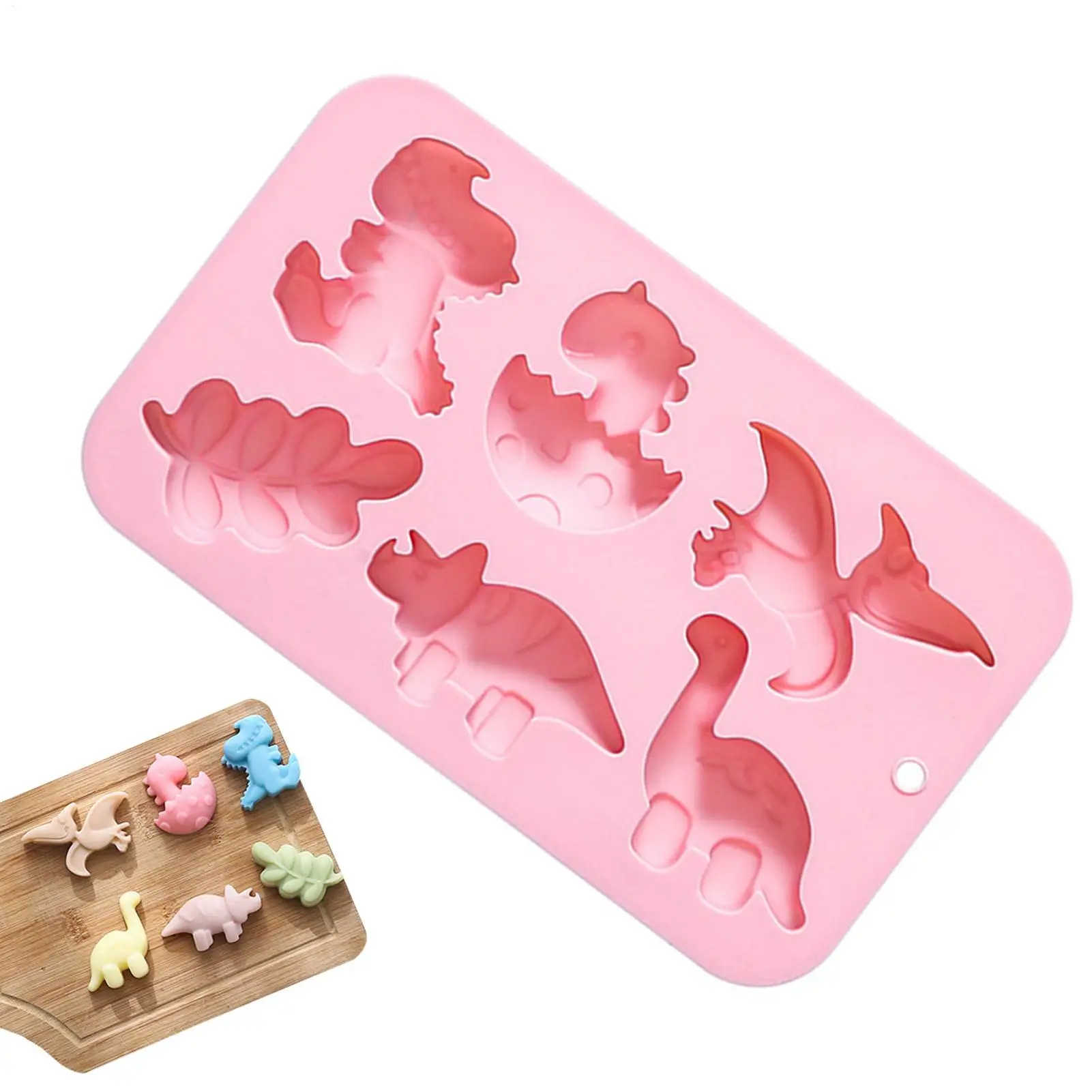 Dinosaurier-Kuchenform Tier-Dino Schokoladen-Gelee-Bonbon-Gummibärchen-Formen DIY Niedliche Formen für DIY Dinosaurier-Kuchendekoration Schokoladen-Bonbon-Kuchen