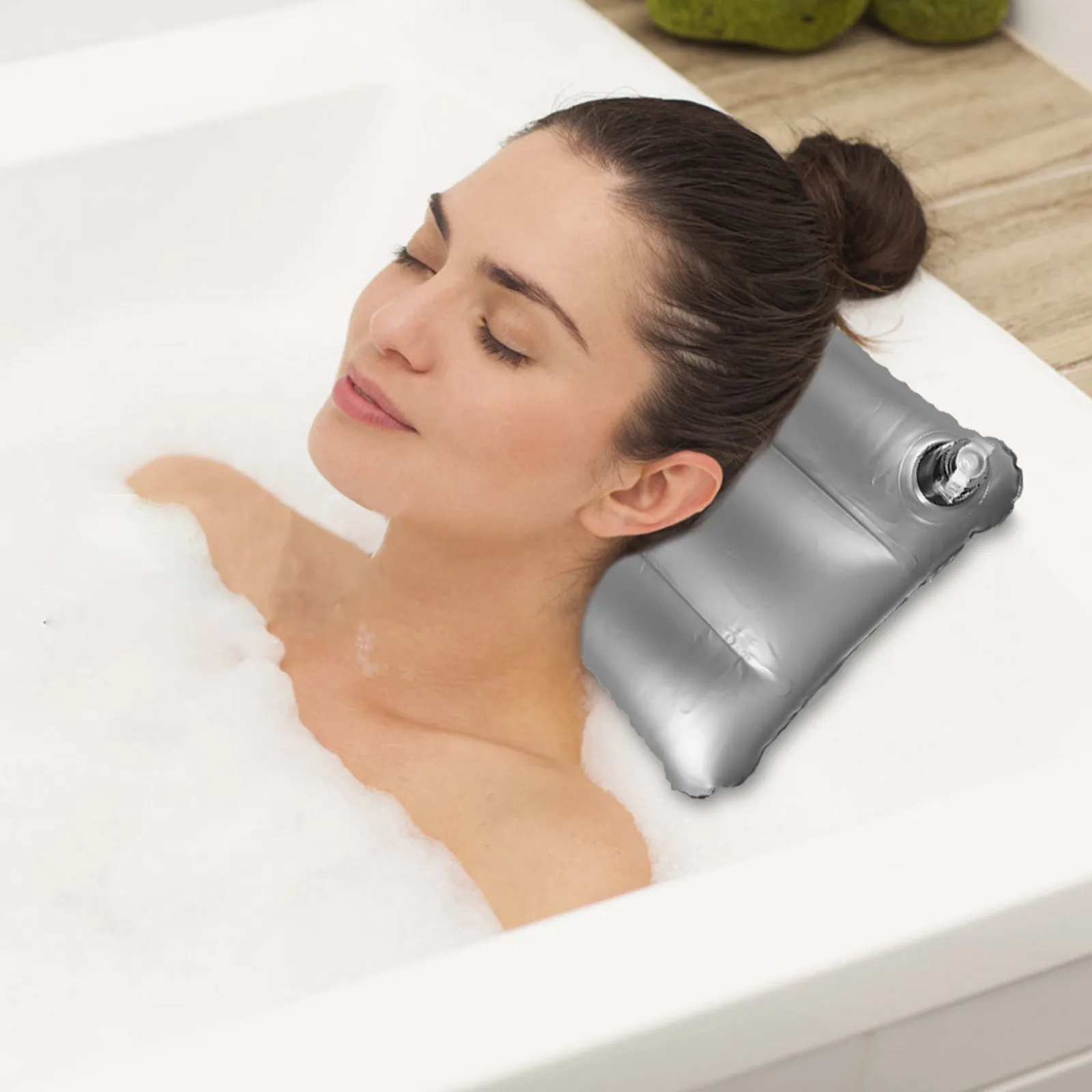 Water Fillable Inflatable Cooling Pillow Outdoor Camping Summer Travel Lightweight Portable Sleeping Solution Water Pillow view 3