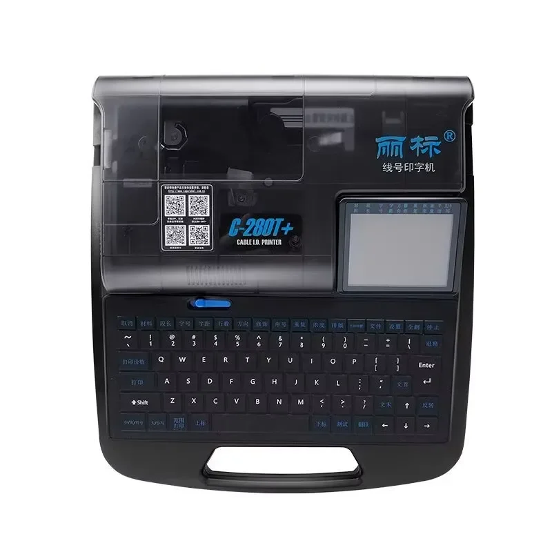 

C-280T PVC Wire Heat Shrinkable Tube Cable ID Marking Printer Thermal Paper Pipe Casing Tube Drivepipe Printing Label Maker