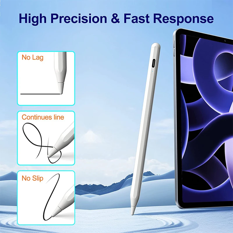 

Универсальный стилус ручка активные сенсорные ручки Магнитный емкостный экран стилус Pучки для всех Apple Pencil Ipad Android планшет Smart