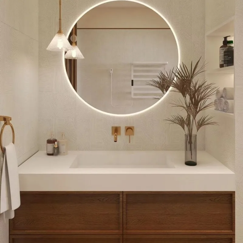 

Walnut new Chinese bathroom cabinet combination integrated basin ceramic bathroom sink washbasin solid wood washstand