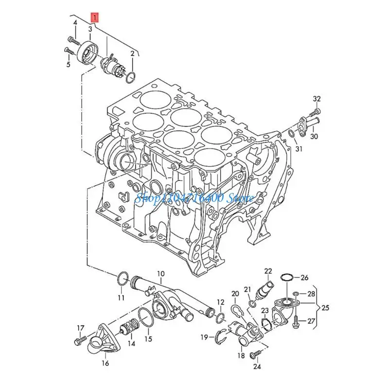 

y1gd Water 03H121008H WG1465245 0011026500 Replacement Coolant Water Auto Accessories Easy Installation