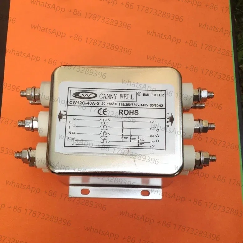 

Power EMI filter CW12C 10A 20A 30A 40A 50A S three-phase four wire AC 380V