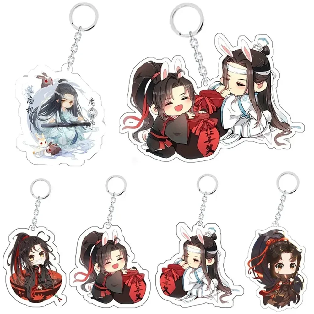 

Anime Jiang Cheng Lan Wangji Action Figure, Mo Dao Zu Shi key chain, Decoration Toy, Gift, keychain hot game 6CM