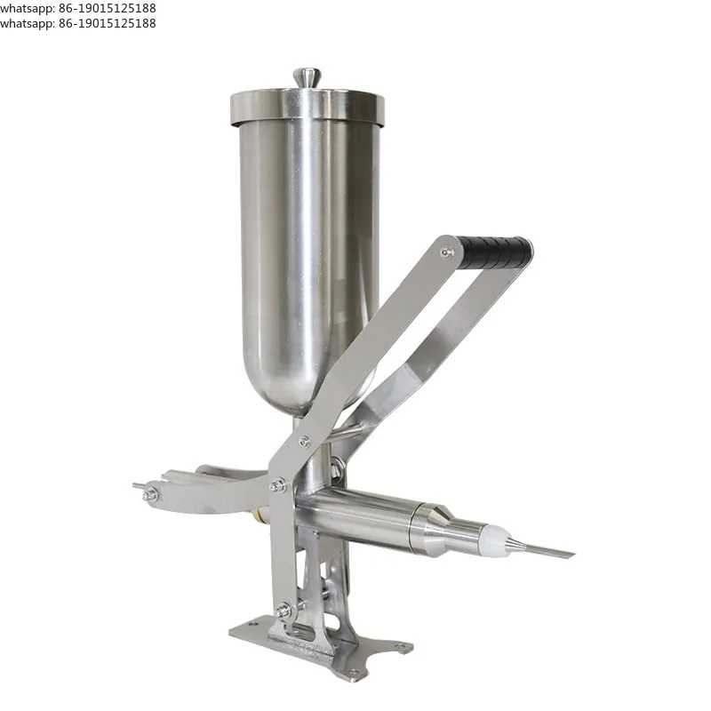 Puffed bread biscuit filling machine, cream fruit chocolate equipment, manual and electric