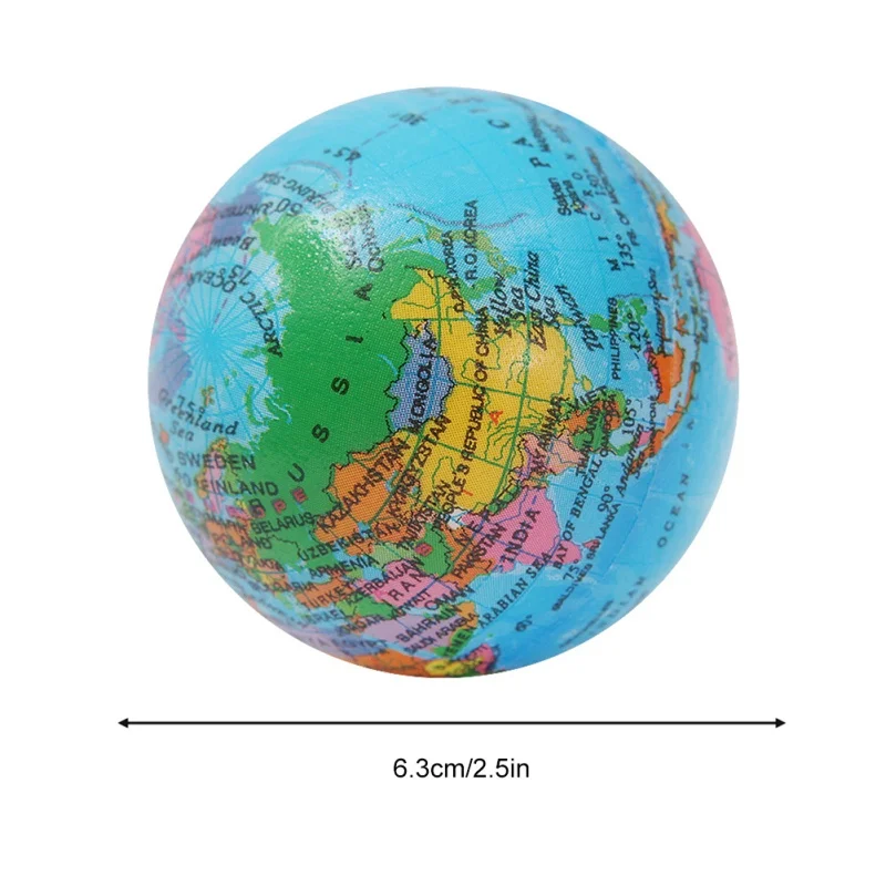 Globe en mousse IkSoft pour exercice de la main et du poignet, éponge à presser la terre, jouets pour instituts soulignés, cadeaux pour enfants, 12 pièces