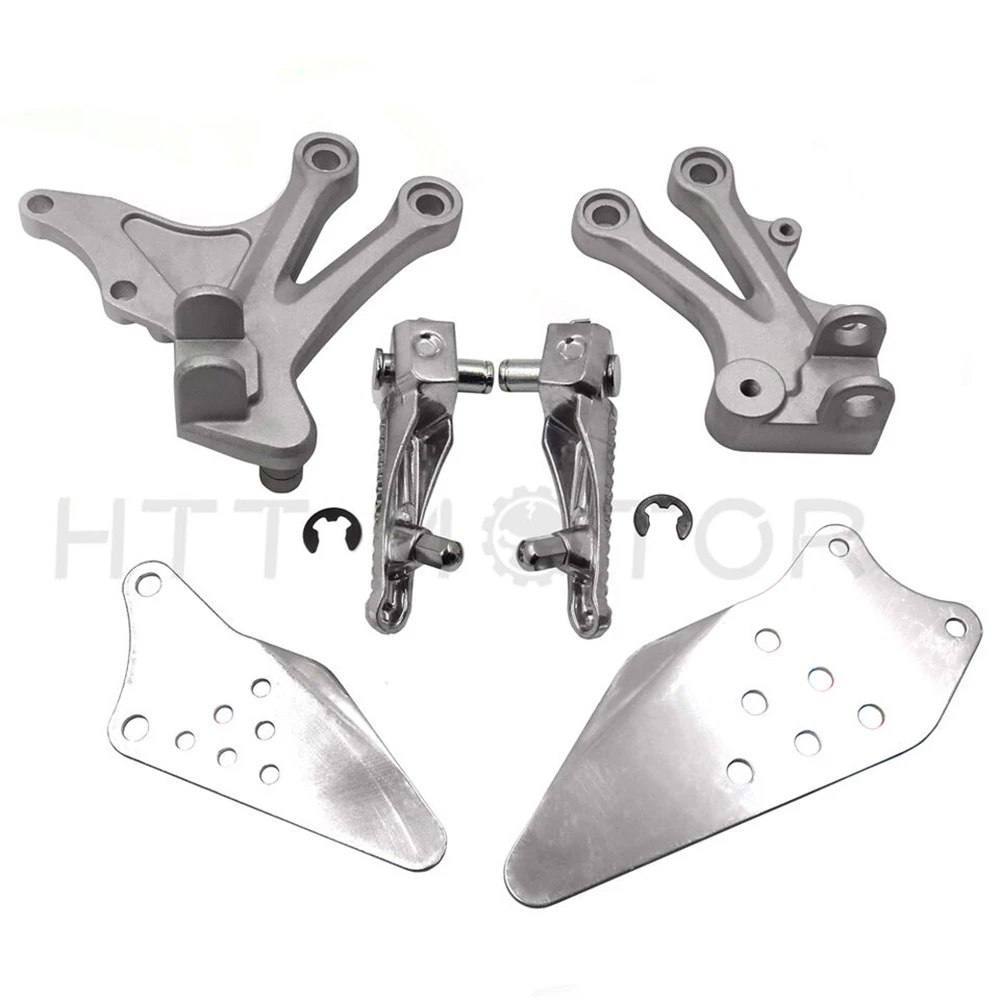 For Kawasaki Rider Ninja Zx10r 2004-2005 Aftermarket Motorcycle Accessories and Parts Silver Front Foot Rest Peg Bracket