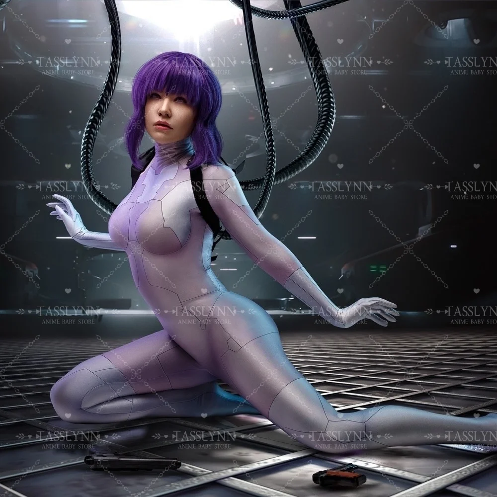 Disfraz de The Shell Major Motoko Kusanagi, mono para adulto, disfraz de superhéroe, disfraz de fantasma en la concha, disfraces de Cosplay