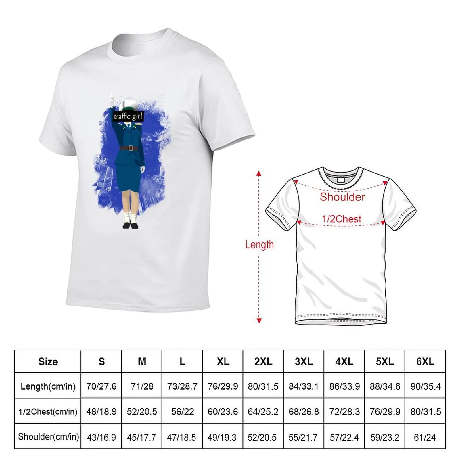 Traffic Girl T-Shirt Plus Size Quick Dry Sports Tee