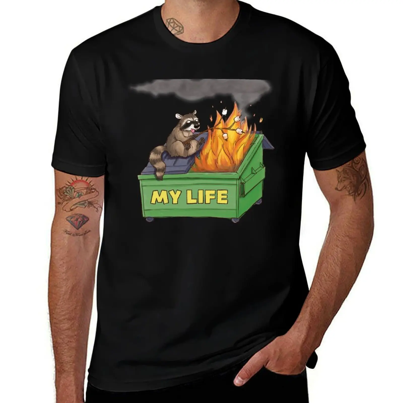 

My Life: Dumpster Roast T-Shirt shirts graphic tees vintage t shirts quick-drying cotton t shirt men