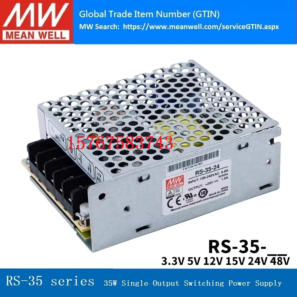 Taiwan Mean Well RS-35-15 15V 2.4A Single Output Switching Power Supply AC-DC Brand New Original Authentic