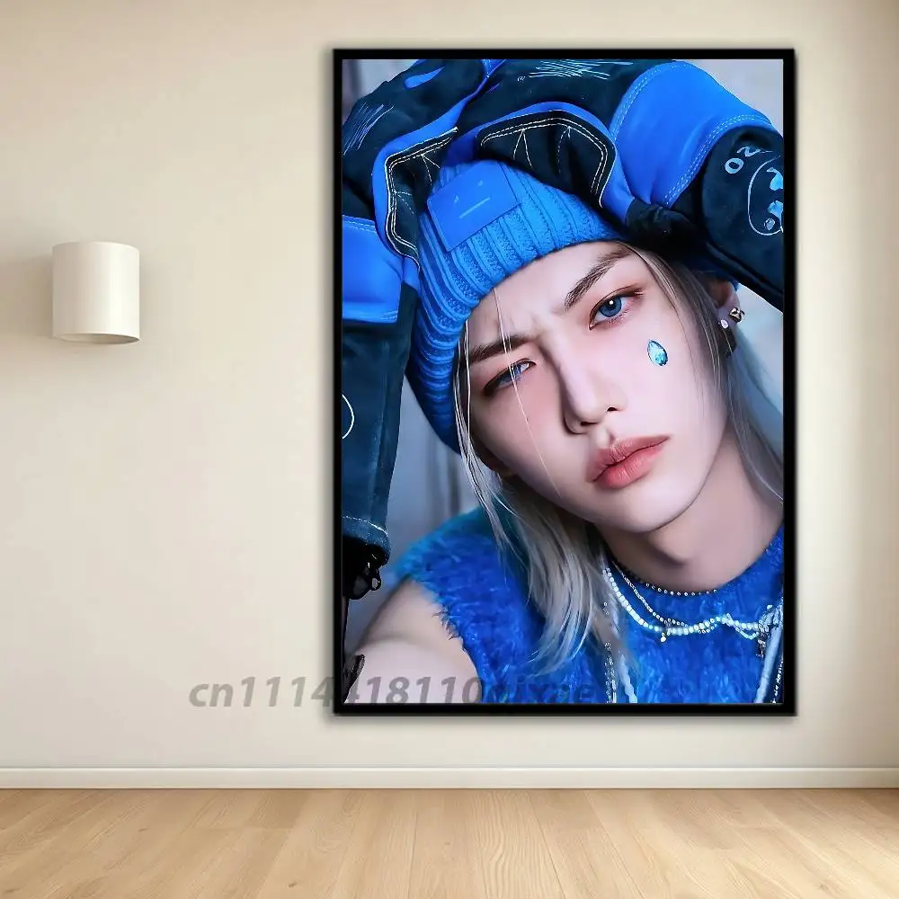 Kpop SKZ F-Felix Artists Canvas Painting for Living Room Home Decor Poster Fans Gifts-unframed