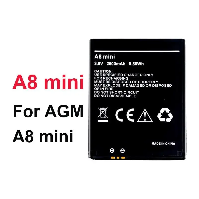 Fast Shipping 2600mAh For Agm A8 Mini Mobile Phone Mobile Phone Battery