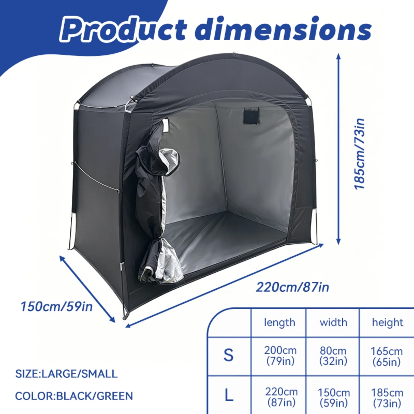 1-2 Bikes Bike Storage Tent for Outdoor Events, Bicycle Shelter, Portable Foldable Shed