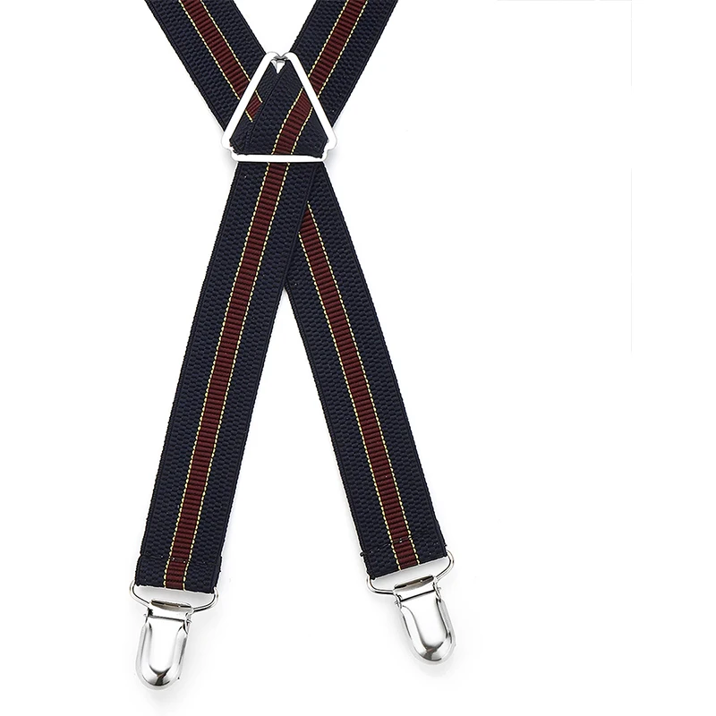 أزياء عارضة نوع دائم قابل للتعديل مطاطا 4 مشبك حزام الملمس حزام