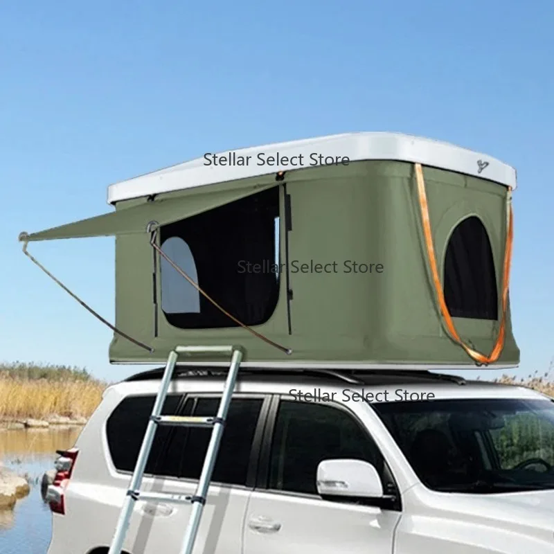 High Quality Universal Suv Foldable Camp Roof Tent Waterproof Lightweight Aluminum Alloy Hard Shell Car Roof TopTent