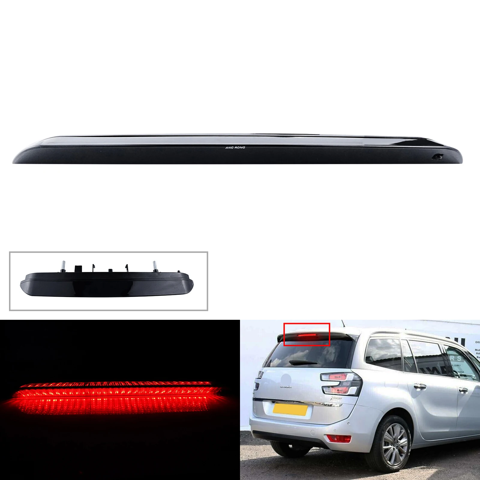 Rear LED High Mount Third Brake Stop Light For Peugeot 3008 II 308 2008 508 SW Citroen C4 Grand Picasso II Tail Lamp