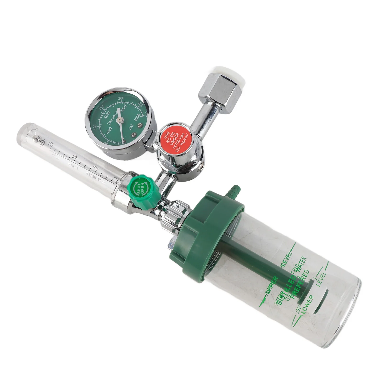 0‑100mpa Air Flow Regulator Professional Oxygen Gas Pressure Reducer Gauge Meter