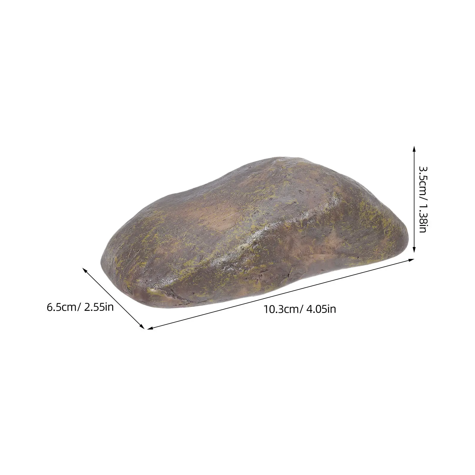 Fake Stone Key Box Resin Made Outdoor Key Safe Outside Spacious Interior Easy Installation Decorative Hiding Box for Yard Garden
