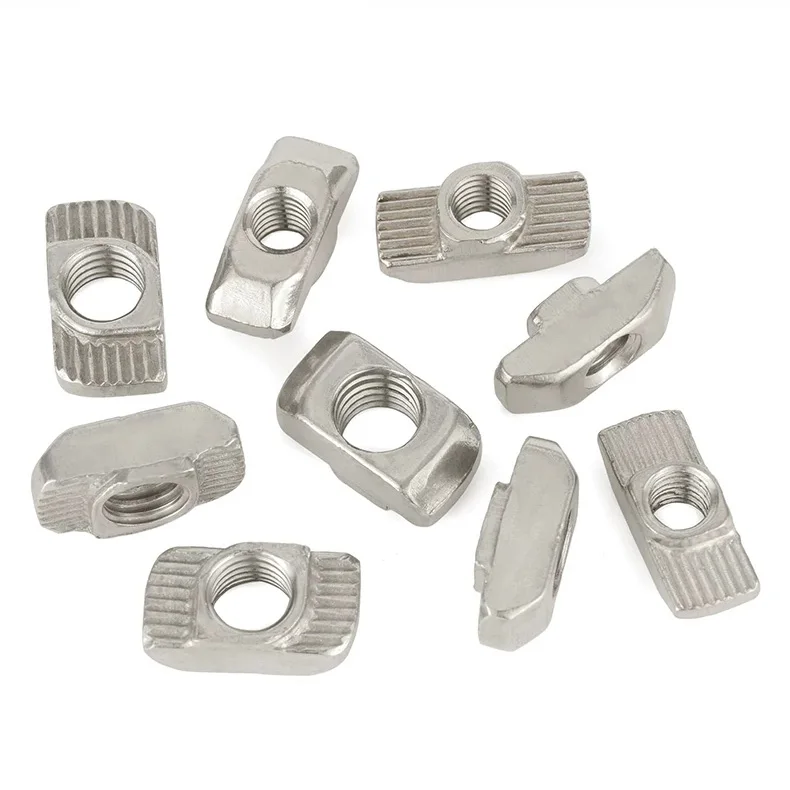 10Pcs M3 M4 M5 M6 M8 Slot European Standard T-nut Sliding T Nut Hammer Drop In Nut Fasten Connector For Aluminum Extrusion